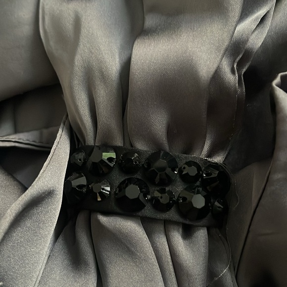 H&M Slate Gray Bubble Hem Dress Sz Small NWT - Picture 7 of 9